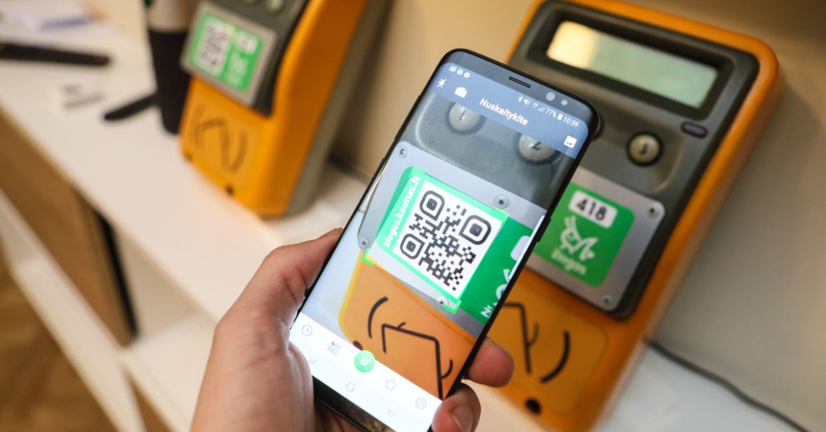 App only relies on QR code stickers